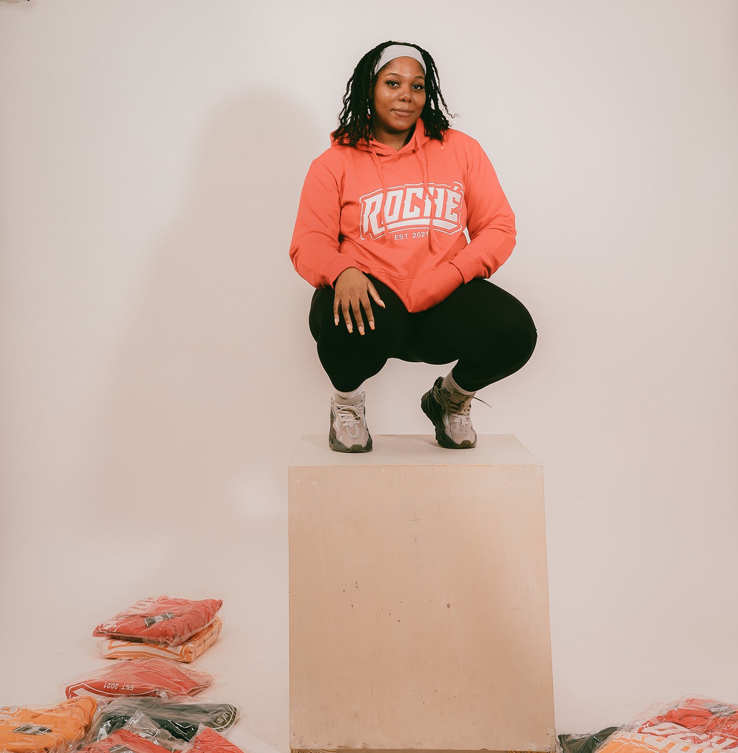 Roche Red Embroidered Unisex Hoodie