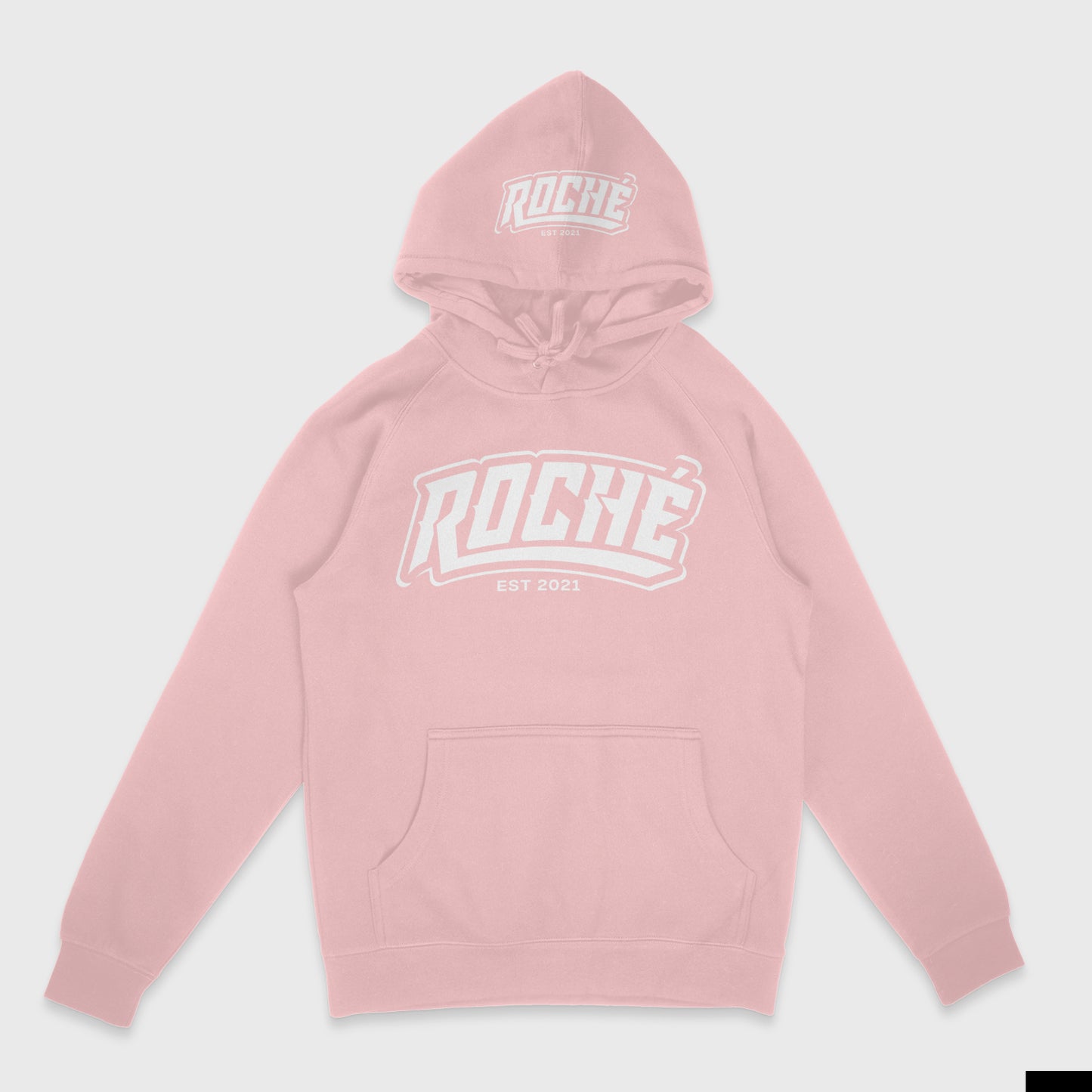 Roche Pink Embroidered Hoodie