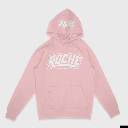 Roche Pink Embroidered Hoodie